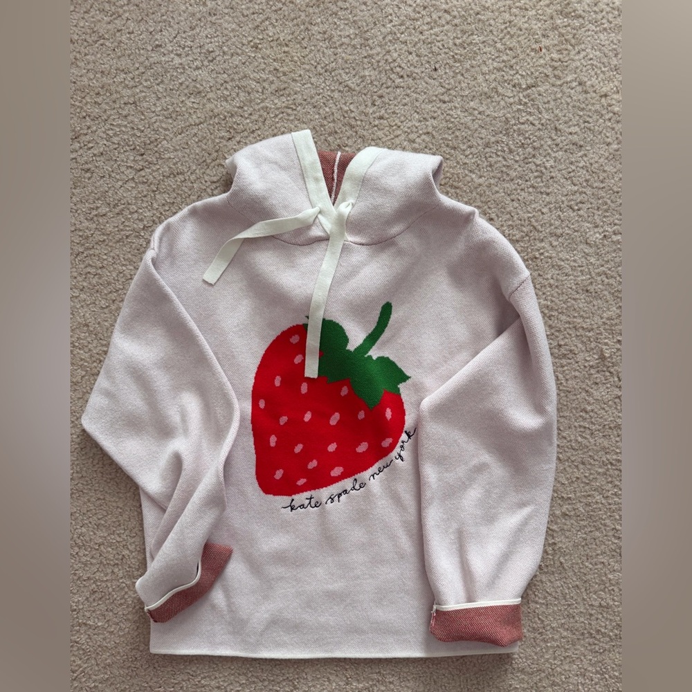 Like new Kate spade target strawberry sweater hoodie small